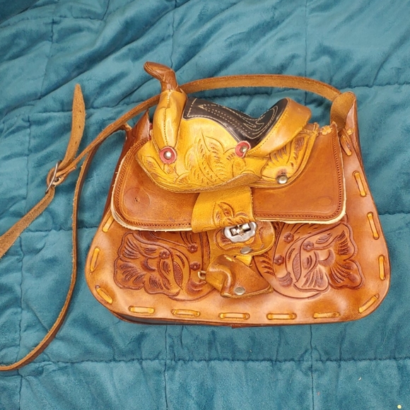 Vintage Saddle Handbag - Picture 1 of 4